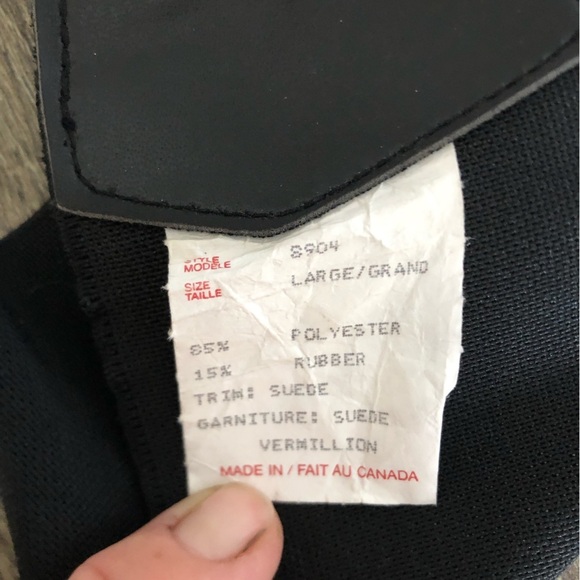 Vtg 1980s Asymmetrical Black Stretchy Waist Belt - Picture 6 of 14